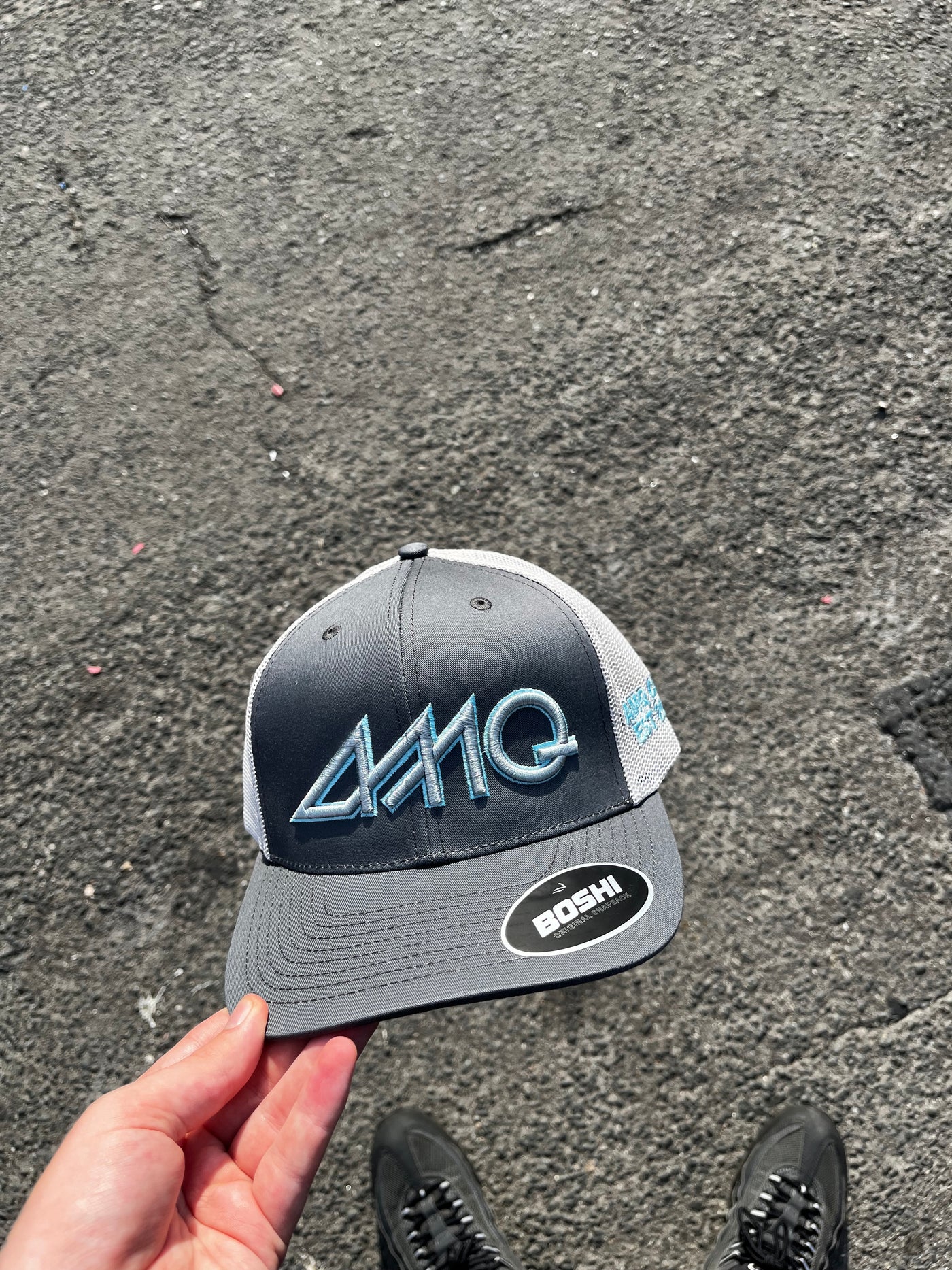 Graphite / Silver Powder blue Cap