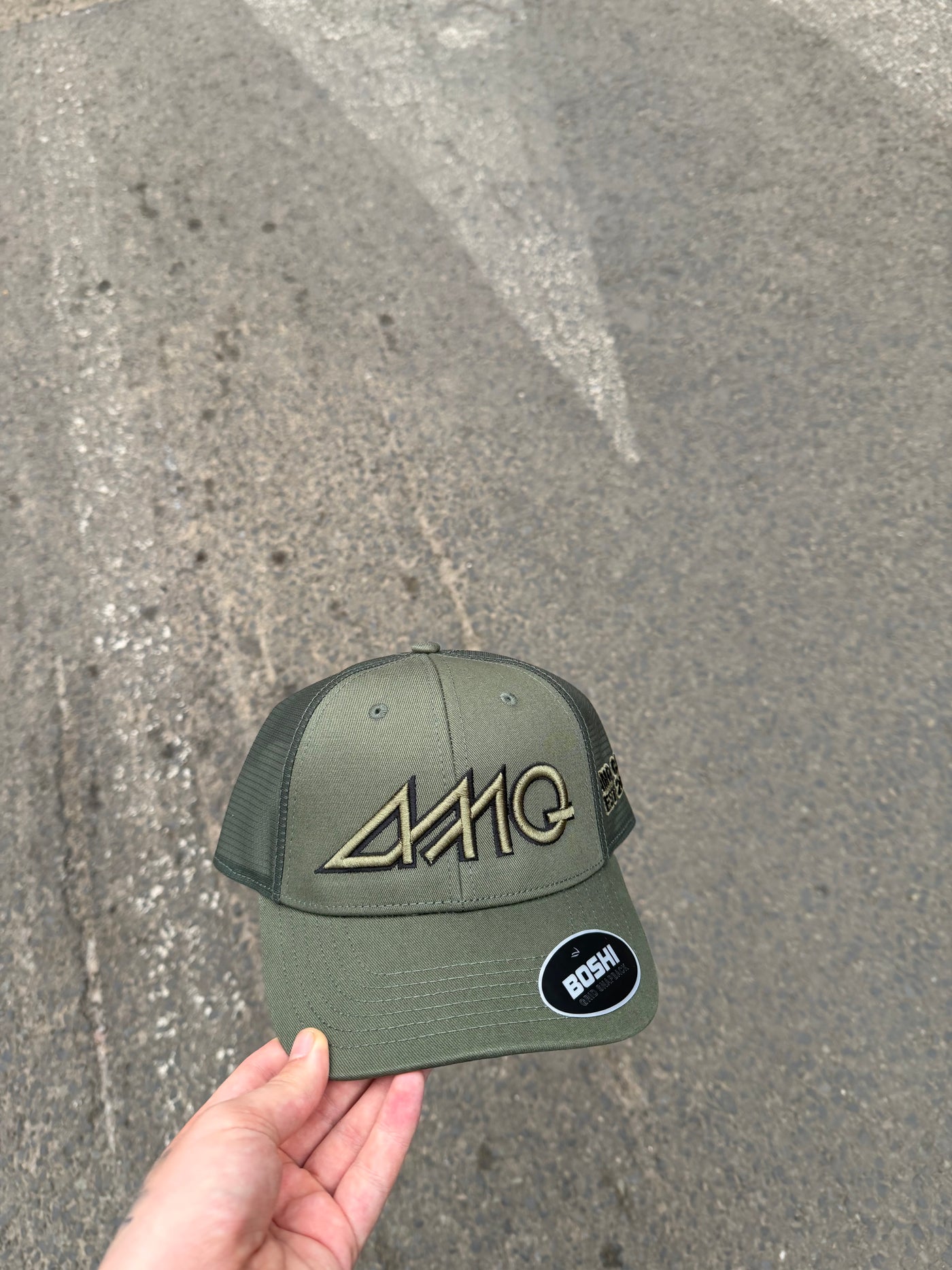 Khaki / Olive Green Grid Cap
