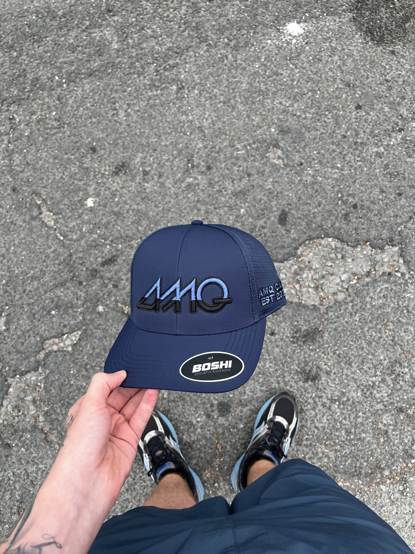 Insignia Blue / Gradient Athletic Cap