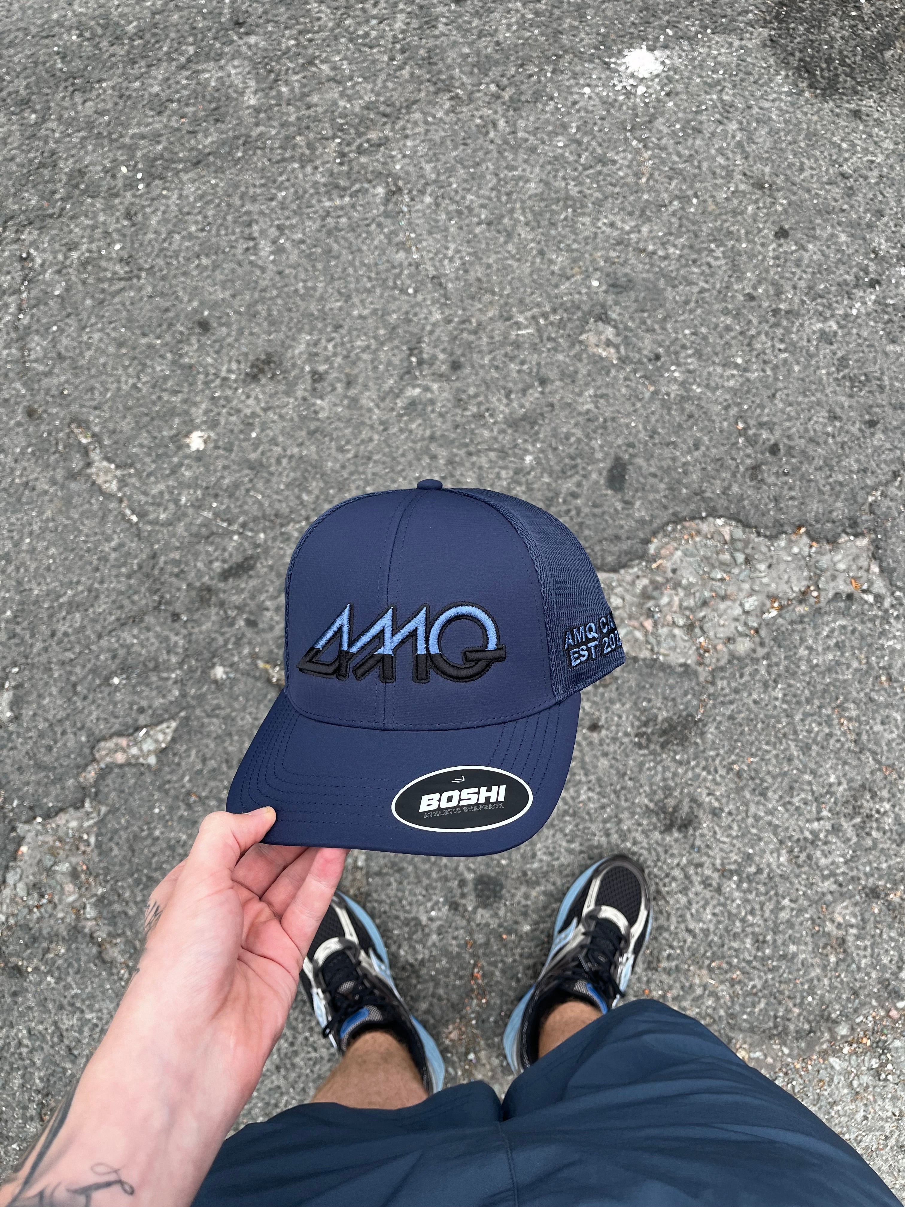 Insignia Blue / Gradient Athletic Cap