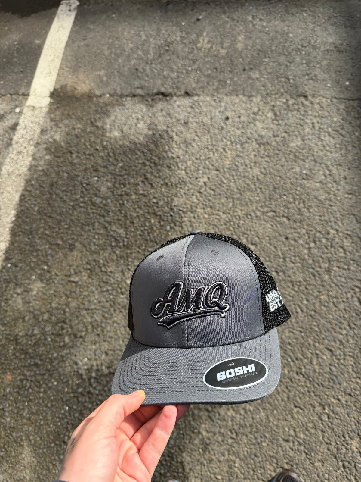 Grey / Black Steel Signature Cap