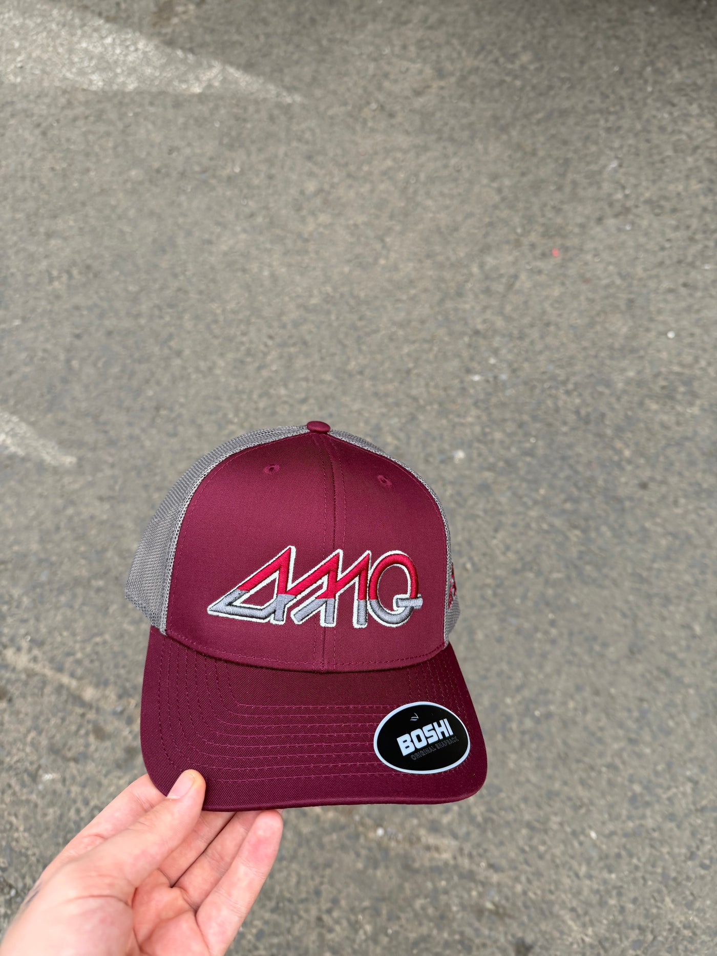 Burgundy / Slate Grey Gradient Cap