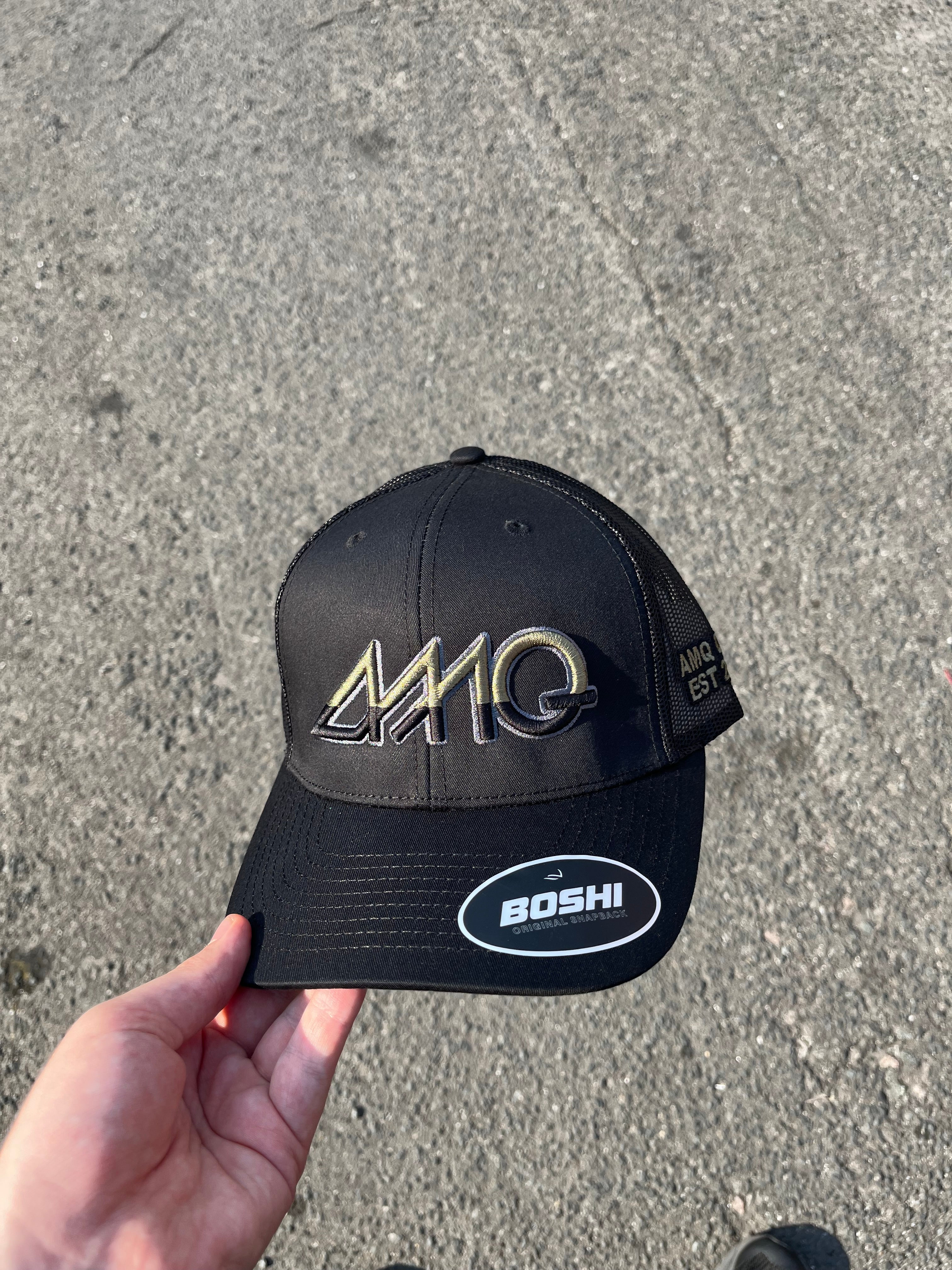 Black / olive gradient amq cap